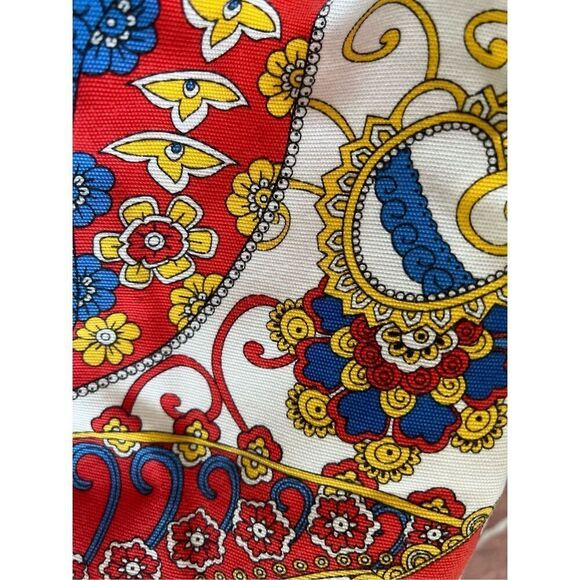 Talbots Paisley Swirls Canvas Pencil Skirt sz 14p - Picture 4 of 5